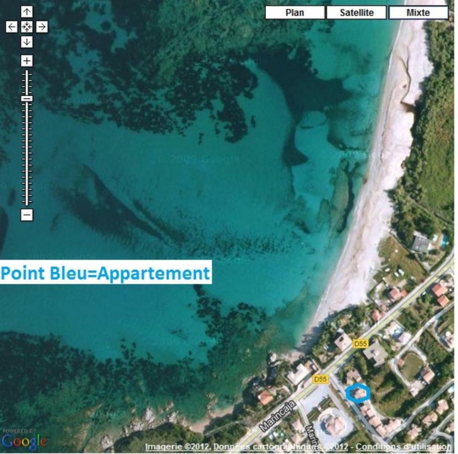 Vue Mer Panoramique Plage 50M Porticcio Corse Экстерьер фото